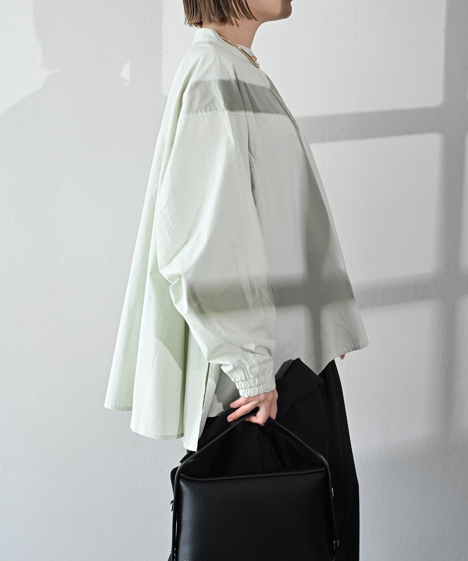 Airy Flare Cotton Blouse