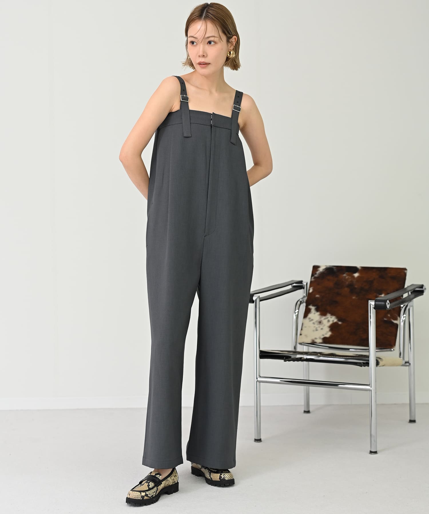 【Timesale】2wayベアサロペット