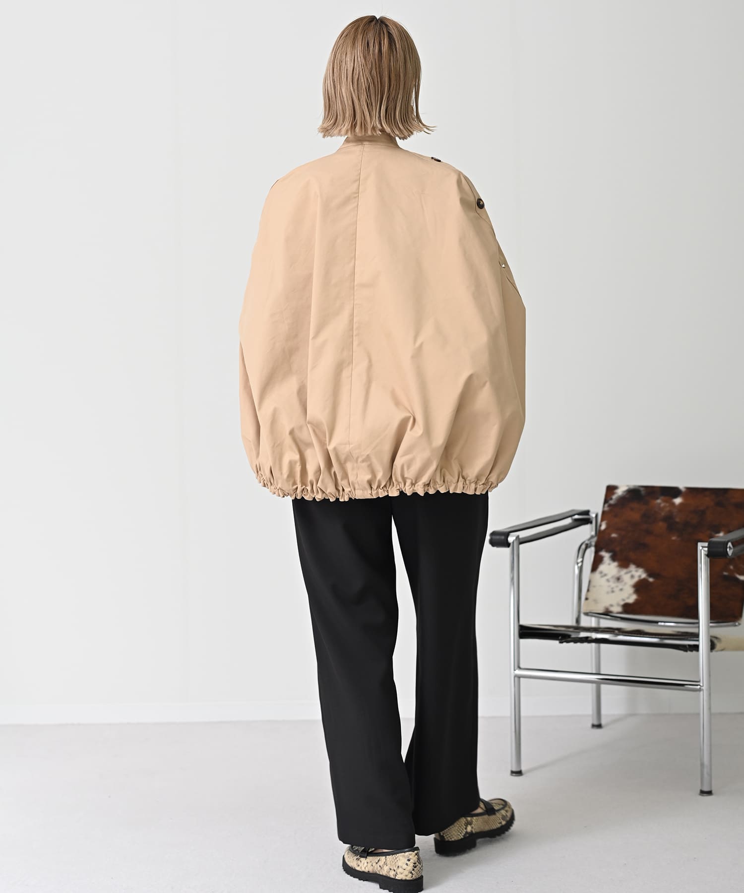 【Secretsale】Side Button Poncho