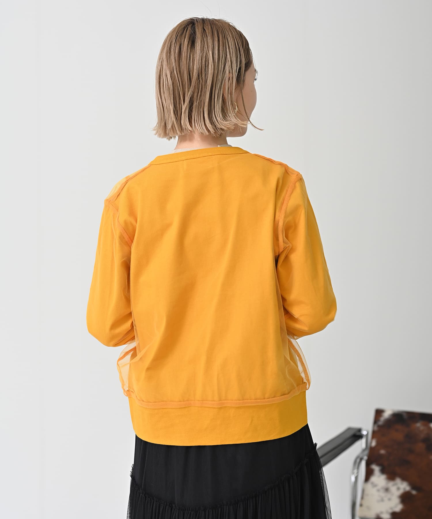 【Timesale】フロントチュールカーディガン