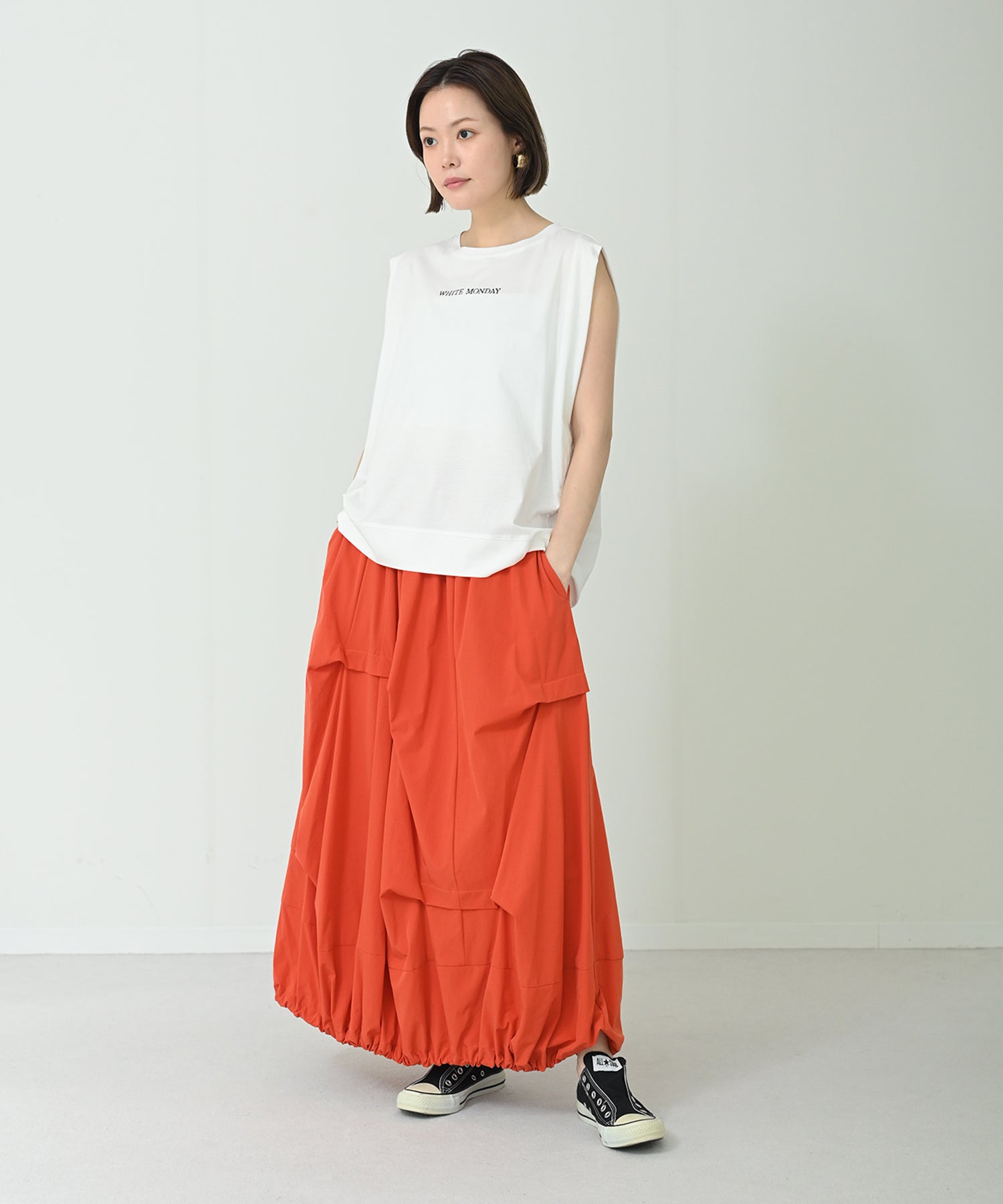 アシンメトリーバルーンスカート