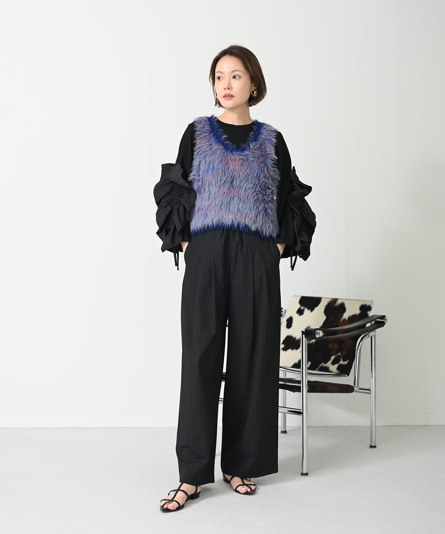 become tree Mohair knit vest takuya∞着用 become tree Mohair knit vest takuya∞着用