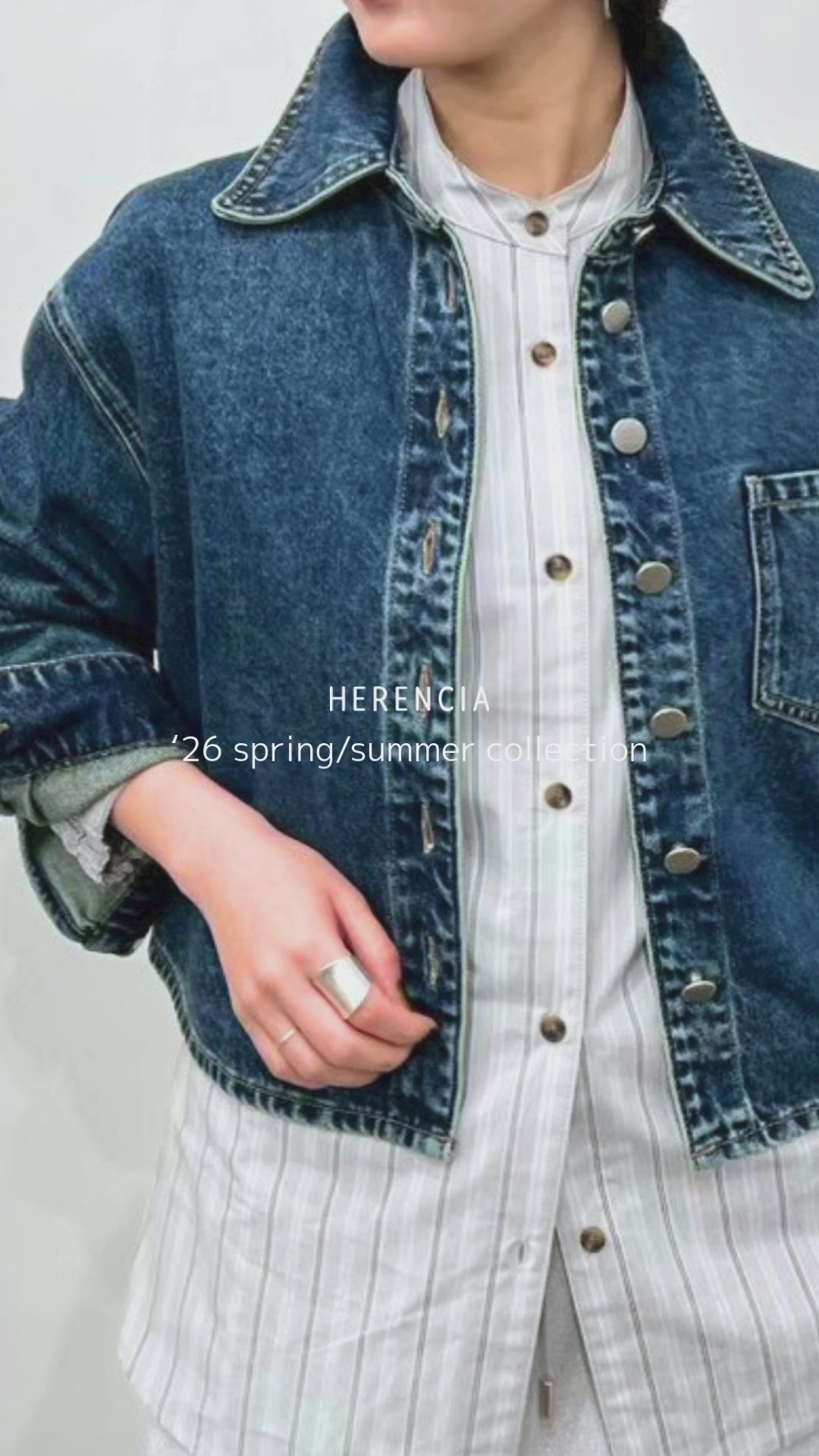 【新品・未使用】Herencia デニムシャツブルゾン Denim Shirt Blouson