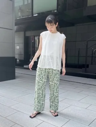 Geometry fancy easy pants | HERENCIA(ヘレンチア) | HERENCIA