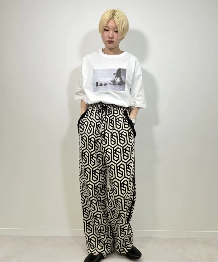 geometric pattern easy pants