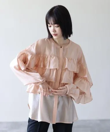 HERENCIA / 3 tier ruffle blouse