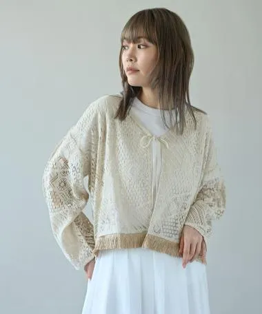 HERENCIA / lace fringe bolero