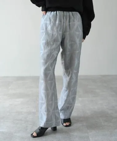 HERENCIA / See-through patterned pants