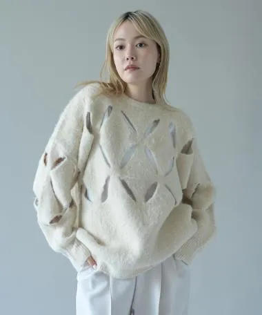 HERENCIA / Crushed knit shaggy knit