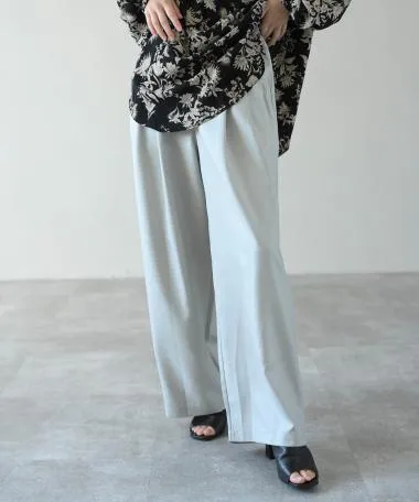 HERENCIA / 2-pleat wide pants