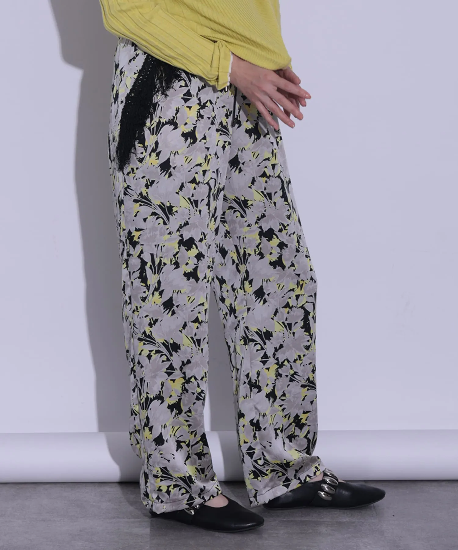 Timesale】Flower print fringe pants | HERENCIA(ヘレンチア
