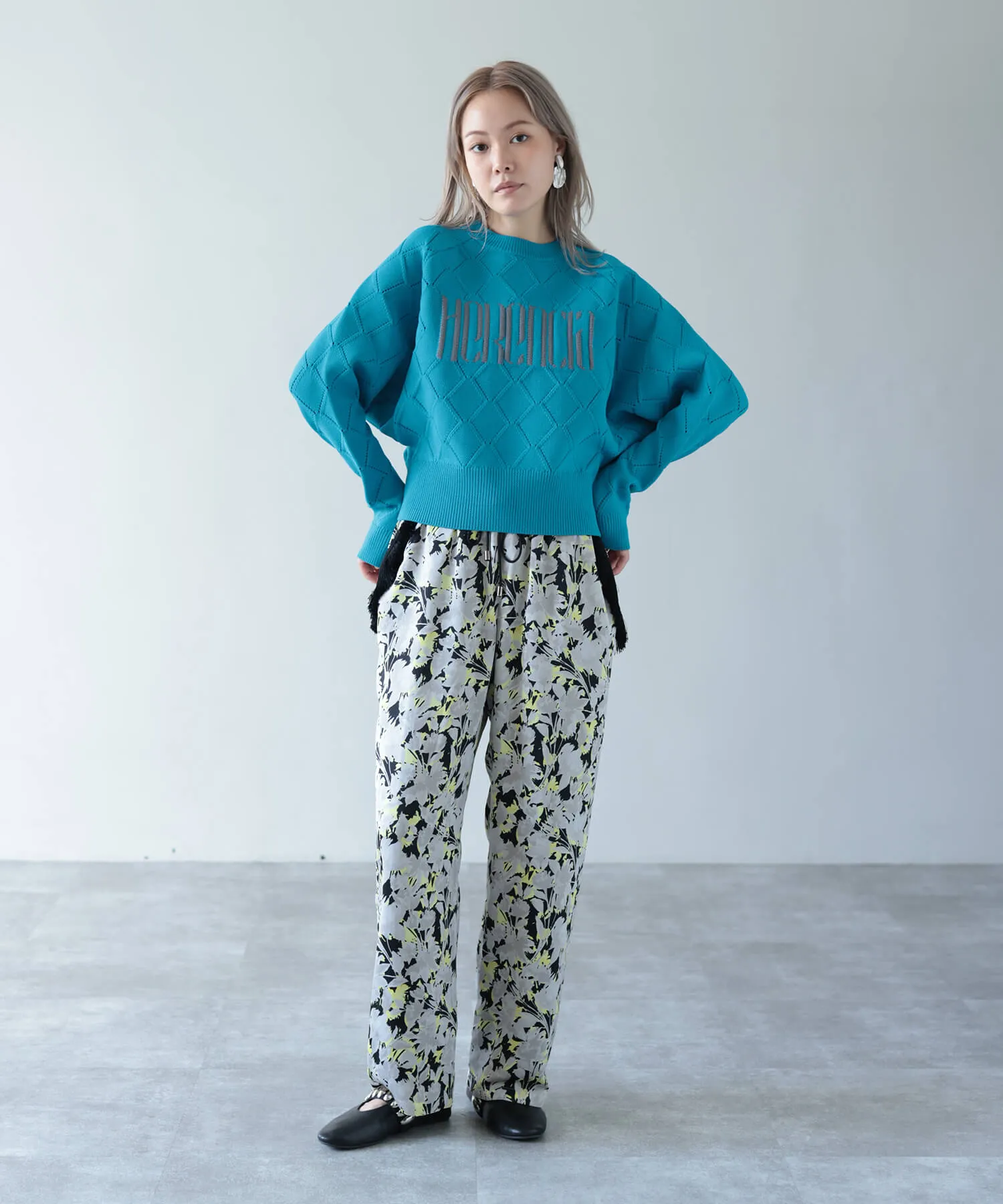 Timesale】Flower print fringe pants | HERENCIA(ヘレンチア
