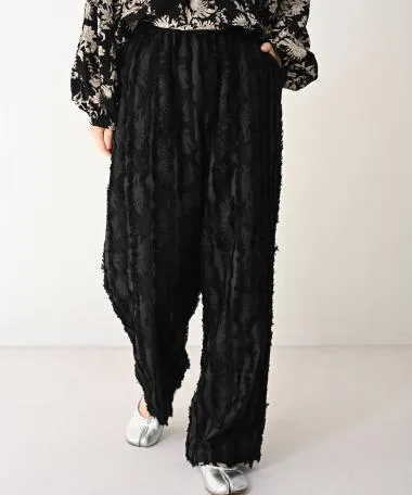 HERENCIA / Fringe jacquard pants