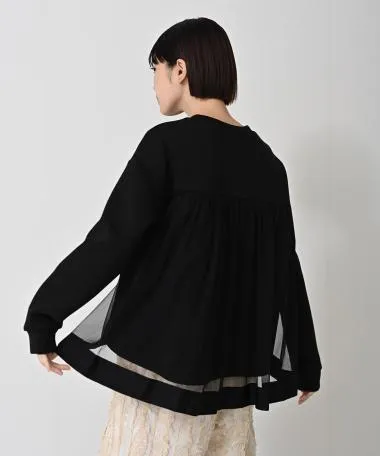 HERENCIA / Back tulle pullover