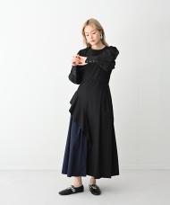 BLACK × NAVY model：H167 B82 W59 H84 着用サイズ：FREE