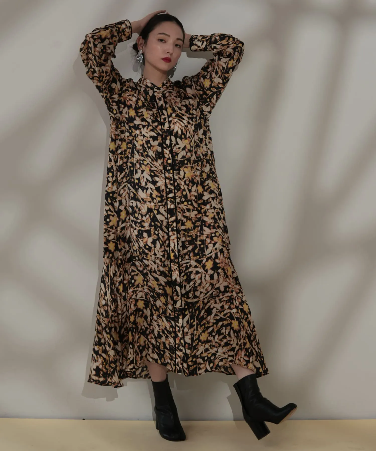 公式通販サイト - ファッション 通販 Patterned piping dress | HERENCIA(ヘレンチア) | HERENCIA ワンピース
