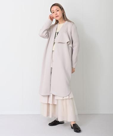 HERENCIA / Bonded frill coat