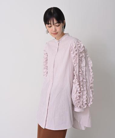 HERENCIA / Ruffled sleeve blouse