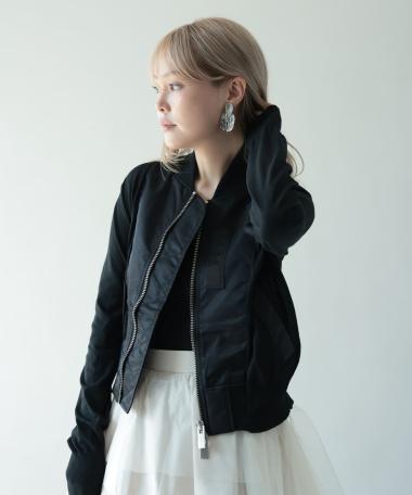 HERENCIA / Knit x cloth blouson