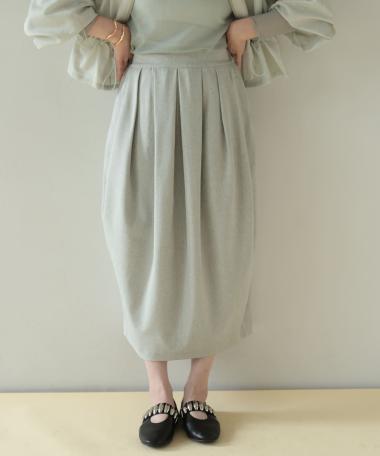 HERENCIA / Tuck balloon skirt